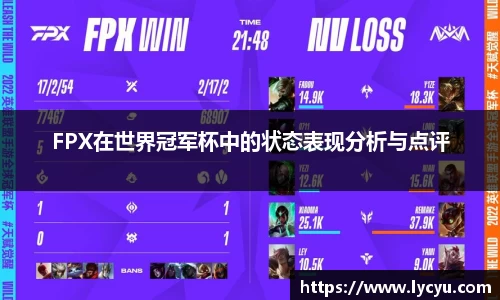FPX在世界冠军杯中的状态表现分析与点评