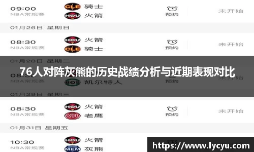 76人对阵灰熊的历史战绩分析与近期表现对比
