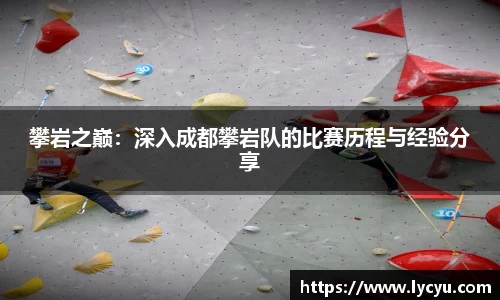 攀岩之巅：深入成都攀岩队的比赛历程与经验分享